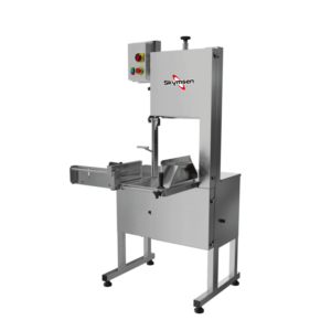 Serra Fita para Carne Inox, com Empurrador, Mesa Móvel, Regulador de Corte, Lâmina 2.820 Mm, Heavy Duty SFL-282HD Skymsen 2 HP 220V