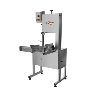 Serra Fita para Carne Inox, com Empurrador, Mesa Móvel, Regulador de Corte, Lâmina 3.150 Mm, Heavy Duty SFL-315HD Skymsen 2 HP 220V