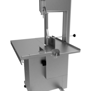 Serra Fita para Carne Inox, com Empurrador, Mesa Móvel, Regulador de Corte, Lâmina 2.820 mm SL-282 Skymsen 2 HP 220V