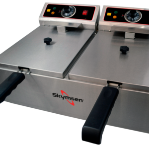 FED-20-N - Fritadeira Elétrica 2 Cubas de 5L Inox Skymsen 3.300W(2x) 220V